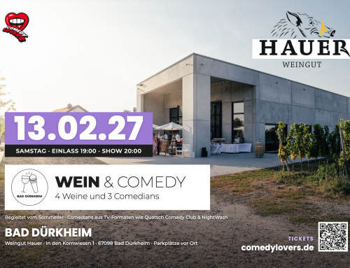 13. Februar 2027 Wein & Comedy | StandUp | @ComedyLovers